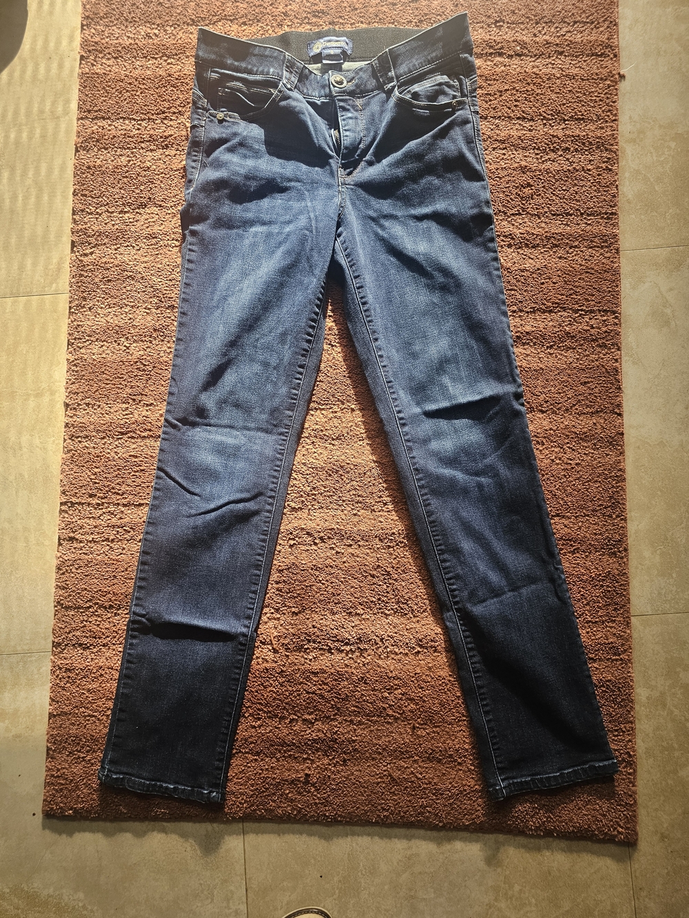 Democracy Women's Skinny Jeans in Dark Blue Wash
